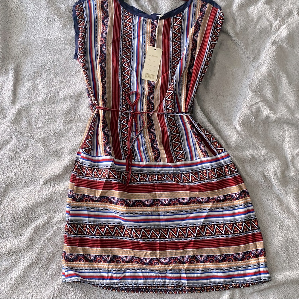 NWT Multi color cotton summer dress.